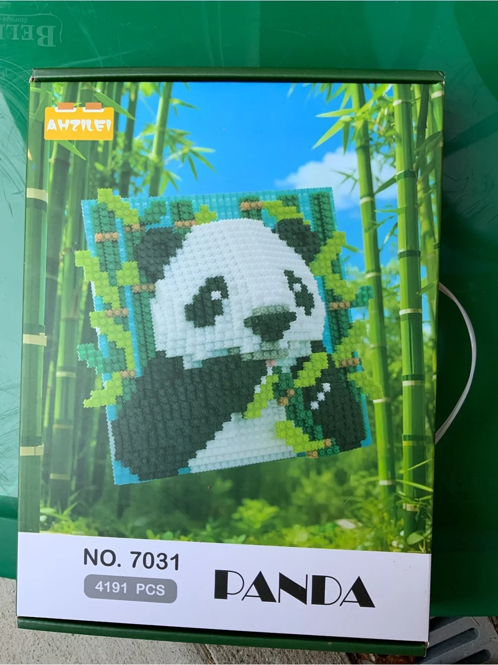 PANDA Wall Decor Mosaic Kit by (No Brand) — Black, White, Green